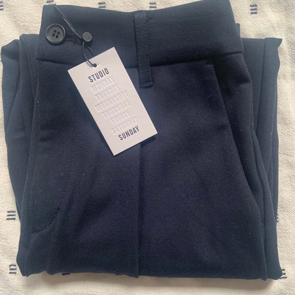 XS Studio Sunday Navy Tapered Pants - Picture 1 of 3